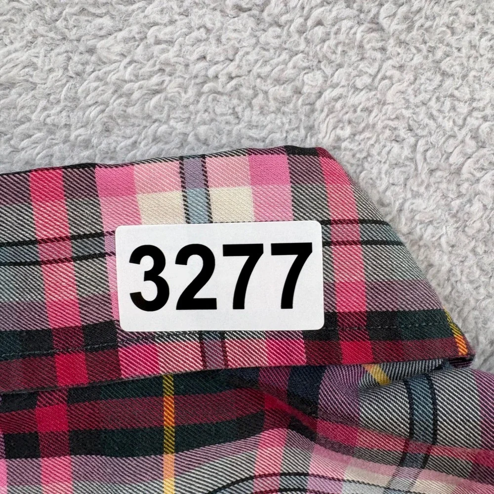Polo Ralph Lauren Blake Mens XL Pink Green Plaid Cotton Button Down Shirt Preppy